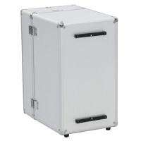 VidaXL Pilotentrolley 47x39x27 cm aluminium zilverkleurig - thumbnail