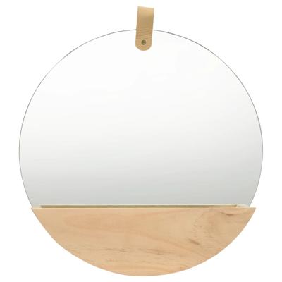 VidaXL Wandspiegel 35 cm massief grenenhout