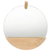 VidaXL Wandspiegel 35 cm massief grenenhout - thumbnail