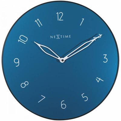 NeXtime 8193BL wandklok Kwartswandklok Cirkel Blauw