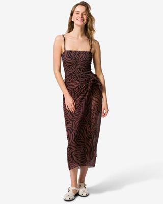 HEMA Pareo 190x100cm zebra (gebroken wit)