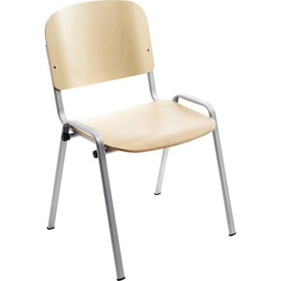 Rocada Bezoekersstoel 974VE Grijs, Hout (licht) R974182 4 stuk(s)
