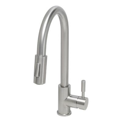 Wiesbaden 304-Benton RVS Keukenkraan + uittrekb.handdouche