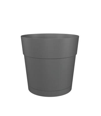Bloempot en ronde Capri -capri - Plastic - Watertank - Diameter 50 cm - Wit - Artevasi