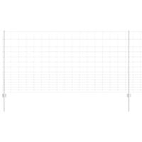 VidaXL Hek met paal zilver 1,2 x 25 m staal - thumbnail