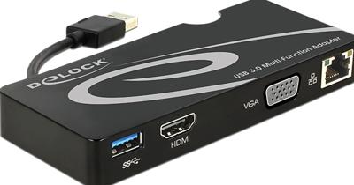 DeLOCK Adapter USB 3.0 > HDMI / VGA + Gigabit LAN + USB 3.0 DeLOCK Adapter USB 3.0 > HDMI / VGA + Gigabit LAN + USB 3.0
