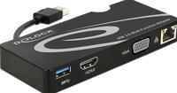 DeLOCK Adapter USB 3.0 > HDMI / VGA + Gigabit LAN + USB 3.0 - thumbnail