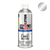 Sprayverf Pintyplus Evolution RAL 9006 Waterbasis White Aluminium 400 ml - thumbnail