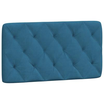 Bed met matras fluweel blauw 120x200 cm - thumbnail