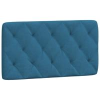 Bed met matras fluweel blauw 120x200 cm - thumbnail