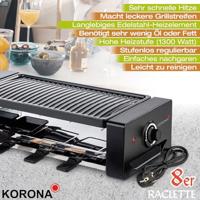 Korona 45070 Gourmetstel 8 pannen Zwart, Zilver - thumbnail