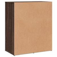 Dressoir 60x31x70 cm bewerkt hout bruin eikenkleurig - thumbnail
