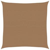 VidaXL Zonnezeil 160 g/m² 4,5x4,5 m hdpe taupe - thumbnail
