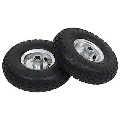 VidaXL Steekwagenwielen 4,10/3,50-4 (260x83) rubber 2 st VidaXL Steekwagenwielen 4,10/3,50-4 (260x83) rubber 2 st