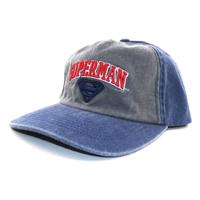 DC Superman Curved Bill Cap Collegiate Ext - thumbnail