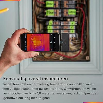 FLIR One FP3IC warmtebeeldcamera Noise equivalent temperature difference (NETD) Zwart 160 x 120 Pixels