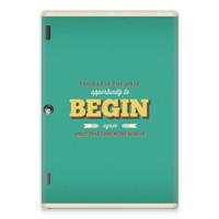 Lenovo Tab 10 | Tab 2 A10-30 Back cover met naam Quote Begin - thumbnail