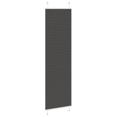 Pliss rolgordijn 55x200 cm stofbreedte 54,4 cm polyester zwart