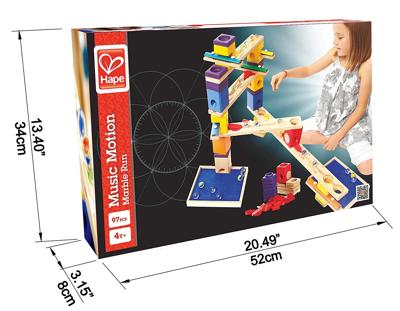 Hape houten knikkerbaan music motion, 97dlg.