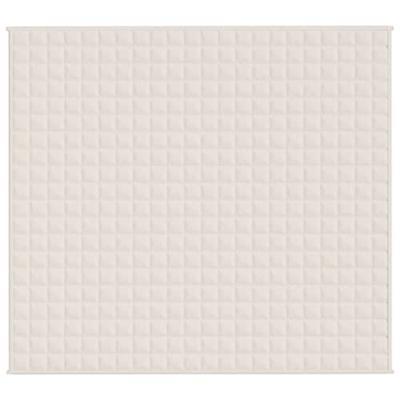 Verzwaringsdeken 200x220 cm 13 kg stof lichtcrmekleurig Verzwaringsdeken 200x220 cm 13 kg stof lichtcrmekleurig
