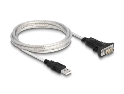Delock USB 2.0 Adapter [1x USB-A 2.0 stekker - 1x Serieel 9-polig] 63465 1.8 m