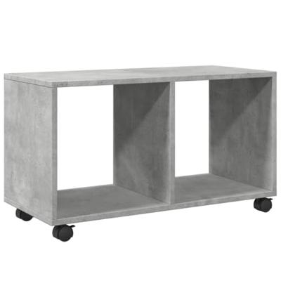 Rolkast 72x33x42,5 cm bewerkt hout betongrijs
