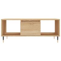 Salontafel 90x50x36,5 cm bewerkt hout sonoma eikenkleurig - thumbnail