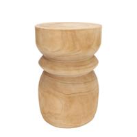 WOOOD Krukje 'Bikkel', kleur Naturel, Ø28cm - thumbnail