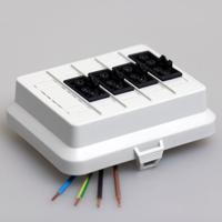 ATTEMA 6290 DEKSEL AK2 GS met 3 aansluitngen GST18® 3 polig en 1 GST18 aansluiting 4 polig bedraad - thumbnail