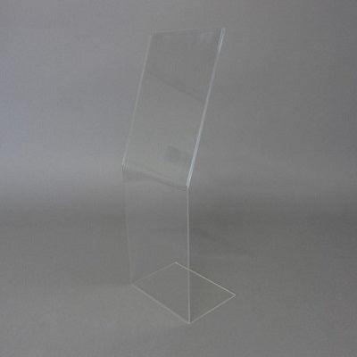 Acryl info vloerstandaard A4 portrait - 5 stuks