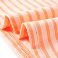 Kindershirt gestreept 116 neonoranje - thumbnail