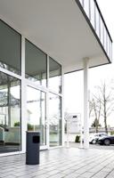 Durable Combi-asbak | d.250xH630mm antraciet | staalplaat | 1 stuk - 333258 333258 - thumbnail