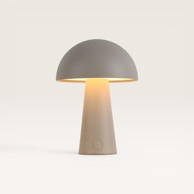 LED Tafellamp Arvento beige - Beige, oplaadbare paddenstoel lamp voor binnen en buiten, met geïntegreerde dimmer