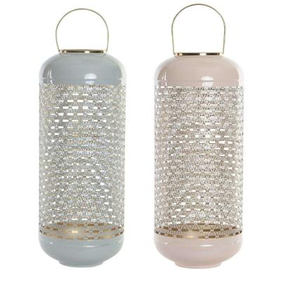 Kaarshouder DKD Home Decor Blauw Roze Aluminium 24 x 24 x 60 cm 24 x 24 x 71 cm (2 Stuks) (2 Onderdelen) Kaarshouder DKD Home Decor Blauw Roze Aluminium 24 x 24 x 60 cm 24 x 24 x 71 cm (2 Stuks) (2 Onderdelen)