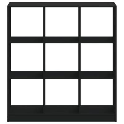 Boekenkast 102x32x108 cm bewerkt hout zwart