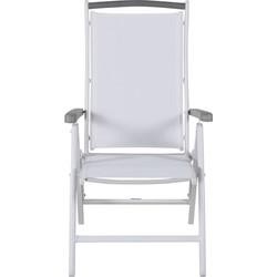 Nohr Verstelbare Tuinstoel 'Candise' kleur Wit