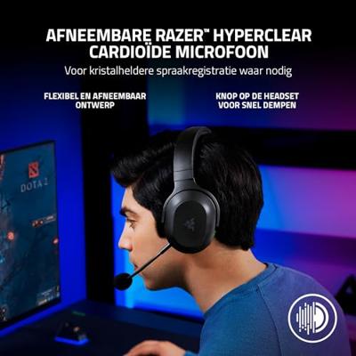 RAZER Barracuda X 2022 Over Ear headset Bluetooth, Kabel Stereo Zwart Volumeregeling, Microfoon uitschakelbaar (mute) Gamen - thumbnail