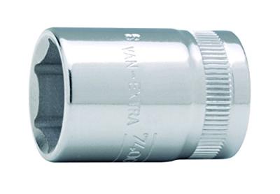 Bahco 3/8" dop zeskant op kaart mt 17 | SB7400SM-17