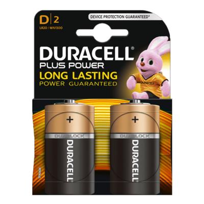Duracell Plus 100 D Wegwerpbatterij Alkaline Duracell Plus 100 D Wegwerpbatterij Alkaline