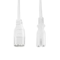 LogiLink 2m, IEC 60320-C8/IEC 60320-C7 2m C8 coupler C7 coupler Wit - thumbnail
