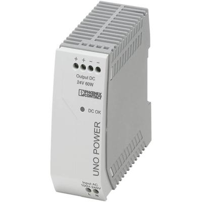 Phoenix Contact UNO-PS/1AC/24DC/60W DIN-rail netvoeding 24 V/DC 2.5 A 60 W Aantal uitgangen: 1 x Inhoud: 1 stuk(s) Phoenix Contact UNO-PS/1AC/24DC/60W DIN-rail netvoeding 24 V/DC 2.5 A 60 W Aantal uitgangen: 1 x Inhoud: 1 stuk(s)
