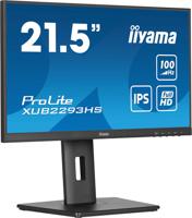 Iiyama ProLite XUB2293HS-B6 LED-monitor Energielabel D (A - G) 54.6 cm (21.5 inch) 1920 x 1080 Pixel 16:9 1 ms HDMI, DisplayPort, Hoofdtelefoon (3.5 mm - thumbnail