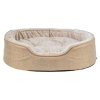 Trixie vital hondenmand lino soft ovaal beige / creme - thumbnail