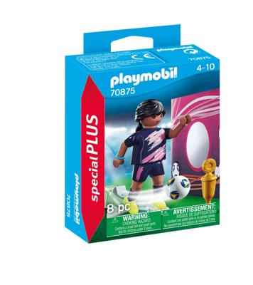 Playmobil specials voetbalster met doelmuur - 70875