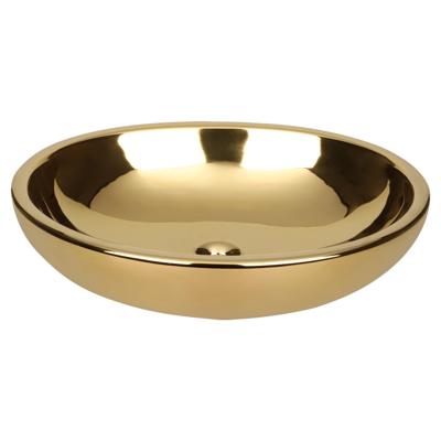 Waskom Differnz Dias Ovaal 50x38x14 cm Keramiek Goud Waskom Differnz Dias Ovaal 50x38x14 cm Keramiek Goud