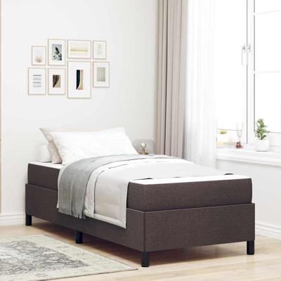 Boxspring bed Bruin en zwart 90 x 190 cm
