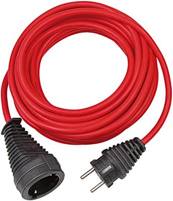 Brennenstuhl kwaliteits kunststof verlengsnoer | 5m | rood | h05vv-f 3g1,5 fr - 1167454