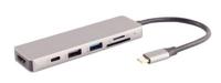 SHIVERPEAKS® Basic-S-USB-dock USB-C multiport dockingstation, 6-in-1, HDMI, PD, hub, sd. Merk - thumbnail