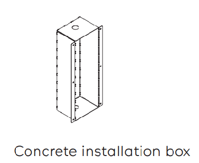 Kreon - Concrete installation box Kreon - Concrete installation box