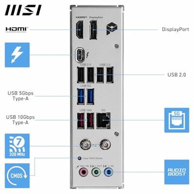 Moederbord - MSI - PRO B860-P WIFI - LGA 1851 - DDR5-SDRAM - Wi-Fi 7 - ATX